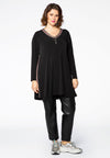 Tunic DOLCE wide bottom zip - black - #2