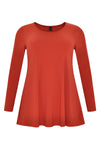 Tunic DOLCE flare long sleeve - orange - #1