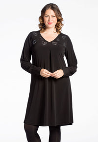 Dress beaded hearts DOLCE - black - #2