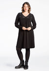 Dress beaded hearts DOLCE - black - #1