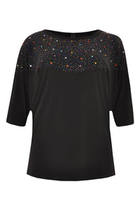 Top DOLCE strass - black - #4