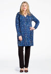 Tunic BLUE LEO grandad collar - blue - #1