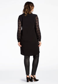 Tunic DOLCE lace sleeves - black - #3