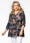 Tunic flare LETTERS - black - #2
