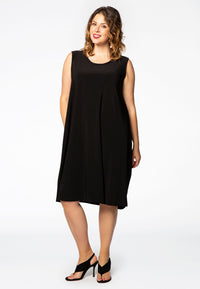 Dress side pleats DOLCE - black - #1