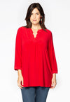 Tunic wavy placket DOLCE - red - #2