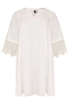 Dress lace cuffs LINEN - white - #4