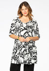 Tunic wide bottom PAISLEY FLOW - white - #2