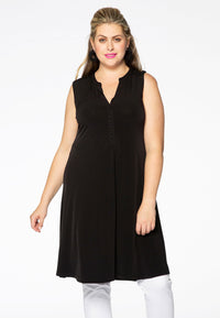 Dress grandad collar DOLCE - black - #1