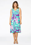 Dress pleated SWIRL - purple - #1