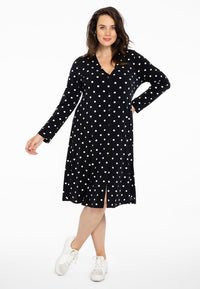 Cardigan long DOTS - black - #2