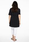 Tunic wide bottom DOTS - black - #3