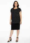 Tunic shoulder string DOTS - black - #2
