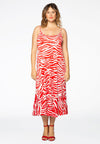 Dress spaghetti ZEBRA - red - #1