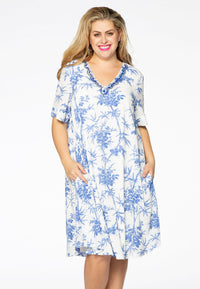 Dress beaded BAMBOO - white - #2