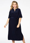 Dress grandad collar DOLCE - blue - #1