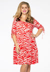 Dress frill ZEBRA - red - #1