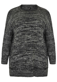 Pullover mouliné - black - #3