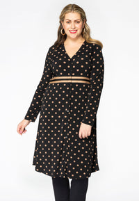Cardigan wide bottom DOTS - black - #2