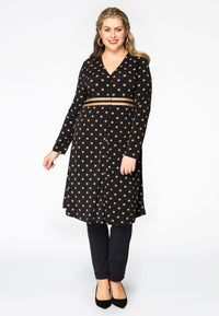 Cardigan wide bottom DOTS - black - #1