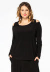 Shirt relax cold shoulder DOLC - black - #2
