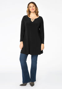 Tunic wide bottom rings DOLCE - black - #1