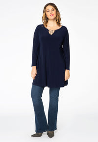 Tunic wide bottom rings DOLCE - blue - #1