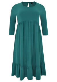 Dress frilled DOLCE - green - #4