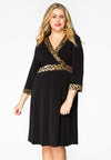 Dress leopard / uni DOLCE - black - #1