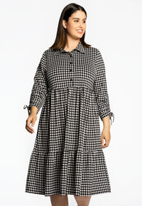 Dress pied de poule dolce - black - #1
