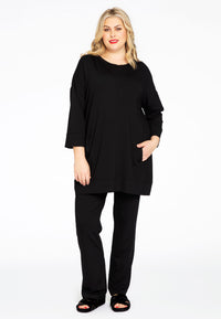 Shirt wide LOUNGE - black - #1