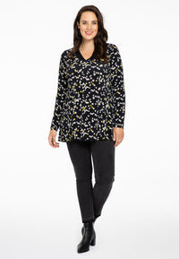 Tunic flare DAISY - black - #1
