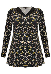 Tunic flare DAISY - black - #4