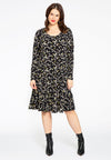 Dress frilled bottom DAISY - black - #1