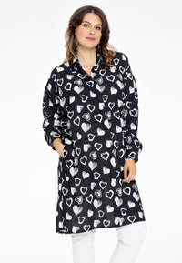 Blouse-dress HEARTS - black - #2