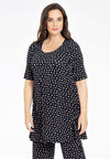 Tunic wide bottom SPRINKLE - black - #2