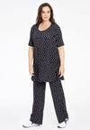 Tunic wide bottom SPRINKLE - black - #1