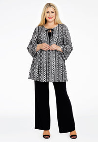 Tunic ruffled sleeve BATISTE - white - #1