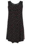 Dress sleeveless SPRINKLE stripe - black - #4