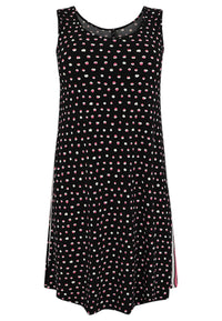 Dress sleeveless SPRINKLE stripe - black - #4