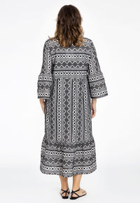 Dress ruffled sleeve BATISTE - white - #3