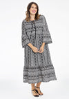 Dress ruffled sleeve BATISTE - white - #1