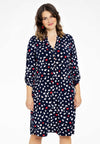 Dress grandad collar MILOU - blue - #2