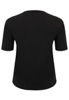 T-Shirt relax 'a women's heart' - black - #5