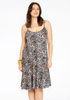Spaghetti dress LEOPARD - brown - #2