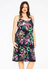Spaghetti dress TROPIC DOTS - blue - #2