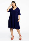 Dress v-neck DOLCE - blue