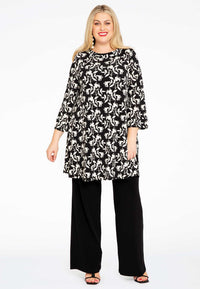 Tunic wide bottom WILLOW - black - #1
