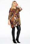 Tunic square LEAVES - black - #1