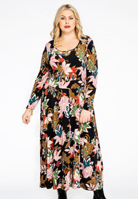 Dress with waistband TOKYO - black - #1